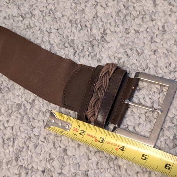 Women's Brown Thick Stretchable Elastic Belt - Picture 7 of 11